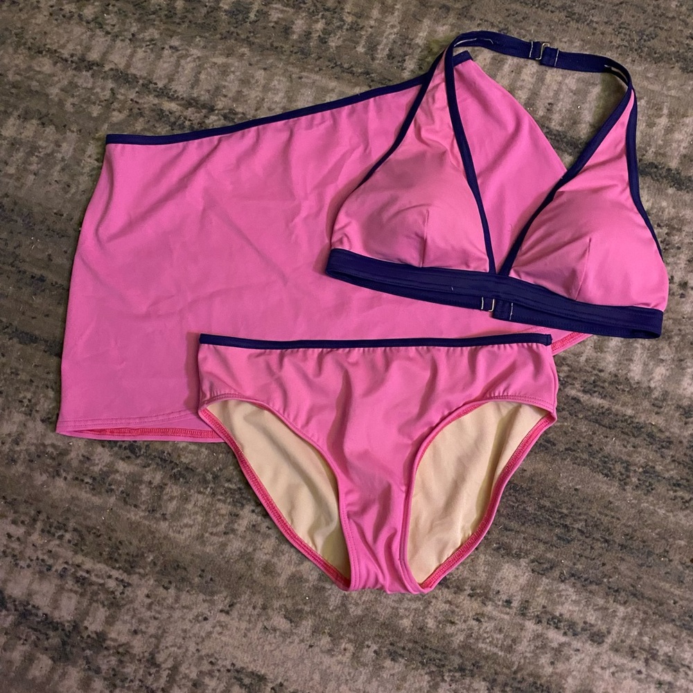 Lands’ End Bikini & Skirt ~ S/8 ~ top/bottom/swim skirt